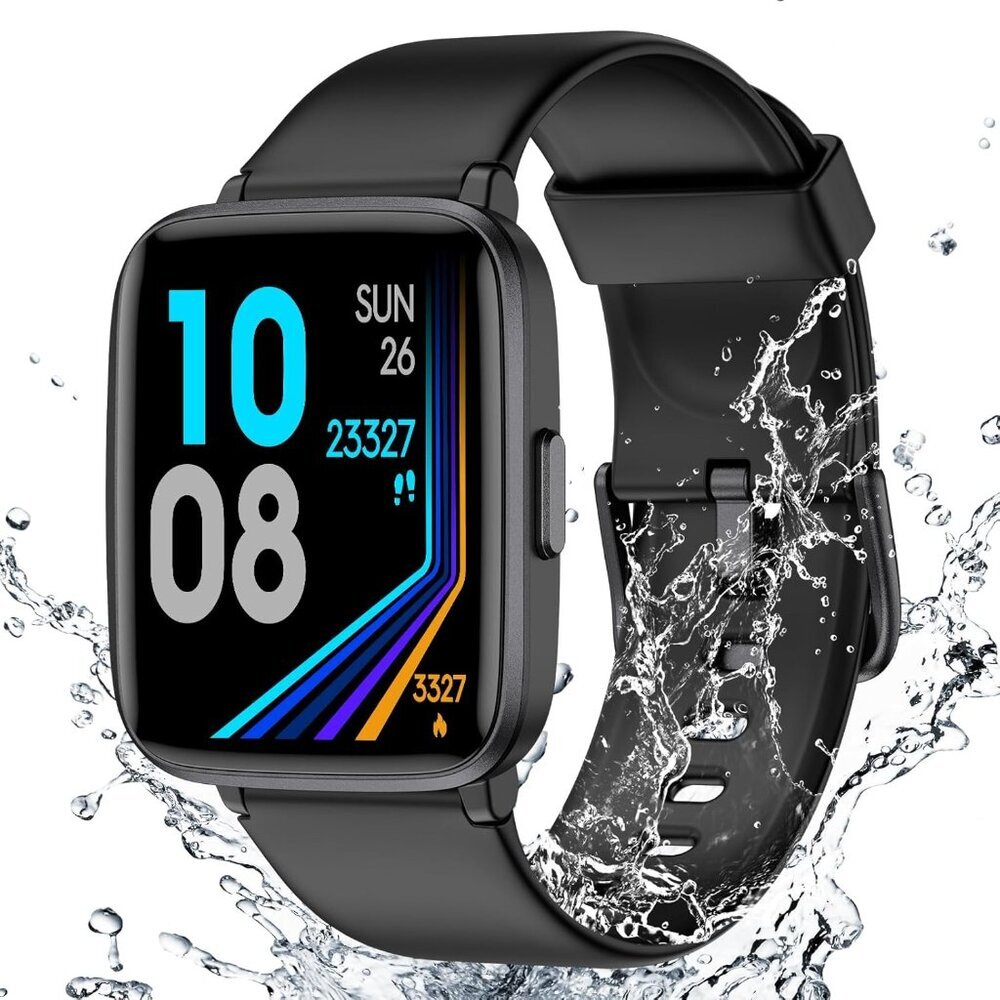 Fitness Tracker Watch with Heart Rate Monitor, Large Screen Activity Tracker wit